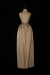 Mutedance 24 Spring/Summer Silk Elastic Waist Loose Pants MD-MD24SS11-KAQI Khaki PM114